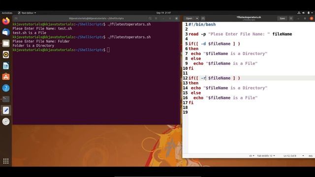 Shell Scripting Tutorial -10 Directory or File Test Operators || Shell Scripting Tutorial смотреть онлайн