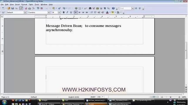 Java | EJB | Enterrprise Java Beans | besr courses Java Online Training provided by H2Kinfosys смотреть онлайн