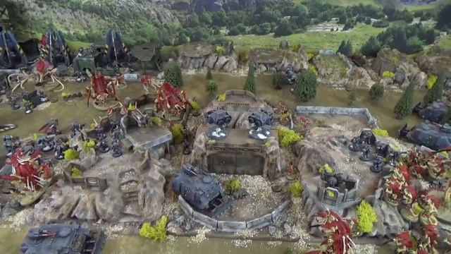Warhammer 40K Battle Report Space Wolves vs Tyranids 3000 смотреть онлайн