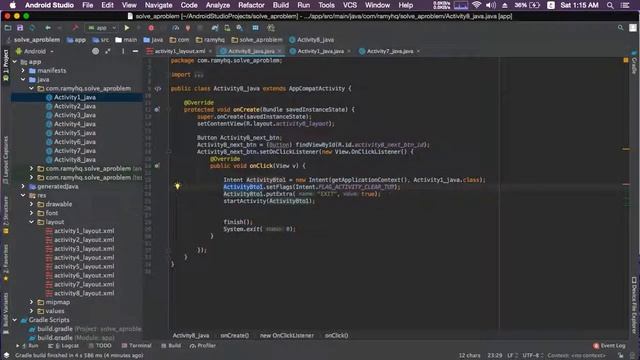Make simple exit button in android studio смотреть онлайн