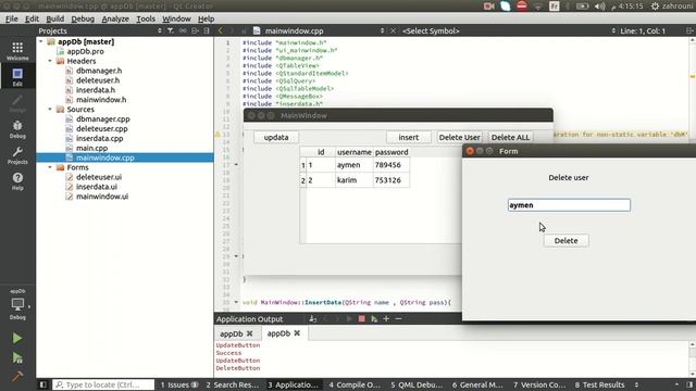 Database CRUD QT c++ смотреть онлайн