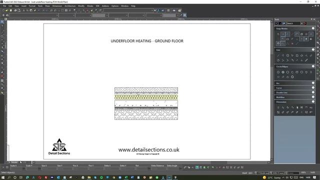 How To Draw Detail Sections | Wet Underfloor Heating | AutoCAD + TurboCAD | Underfloor Heating смотреть онлайн