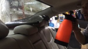 Как одному накинуть тонировку на заднее стекло.