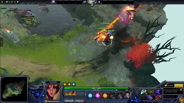 Dota 2 - Инвок каст Meteor+Cold Snap+Blast+Scythe+Forge+Necronomicon смотреть онлайн