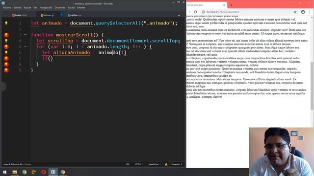 Mostrar elementos al hacer scroll con Javascript смотреть онлайн