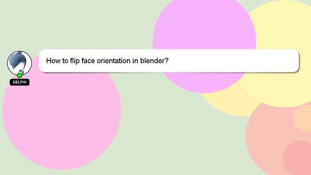 How to flip face orientation in blender? смотреть онлайн