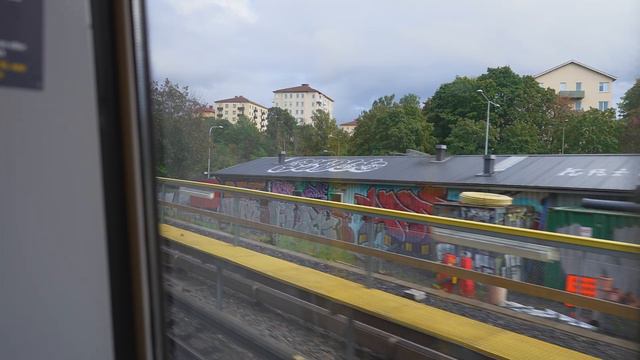 Sweden, Stockholm, Subway Ride From Gullmarsplan To Skärmarbrink