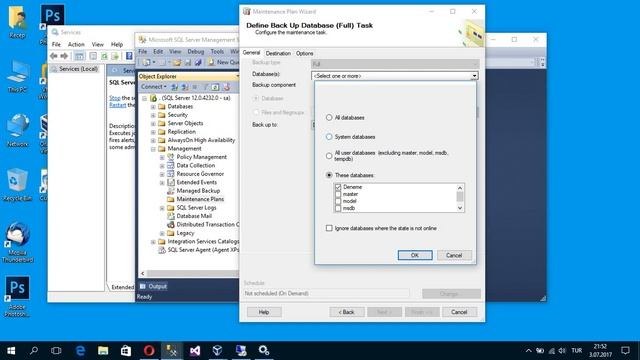 SQL Server'da Günlük Yedek Almak - Maintenance Plan смотреть онлайн