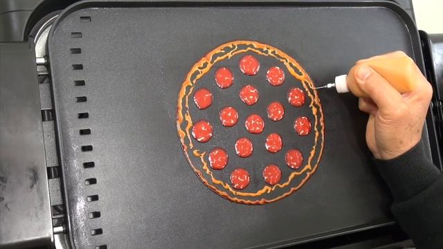 Making Pepperoni Pizza PANCAKE смотреть онлайн
