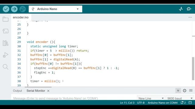 Урок №36. Подключаем энкодер к плате Arduino Nano в среде программирования Arduino Ide. смотреть онлайн
