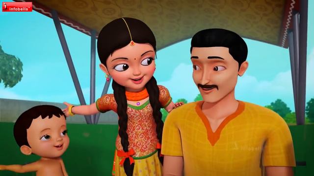 Chal Chal Gurrapu Baṇḍi - Horse Cart Song | Telugu Rhymes For Children | Infobells