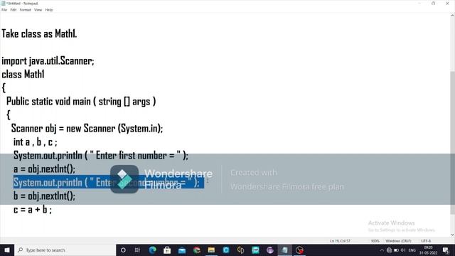How to print Sum of two input numbers in java . смотреть онлайн