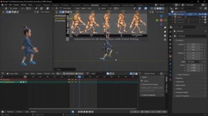 Как сделать анимацию ходьбы в Блендере .