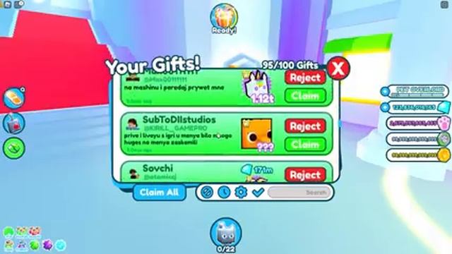 ВАУ! ПОДАРКИ ПОДПИСЧИКОВ НА ДЕНЬ РОЖДЕНИЯ В PET SIMULATOR X В РОБЛОКС! ROBLOX смотреть онлайн