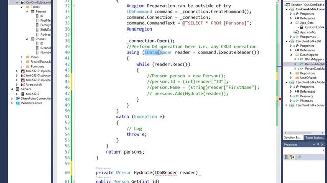 DataMapper and Repository with ADO 4A смотреть онлайн