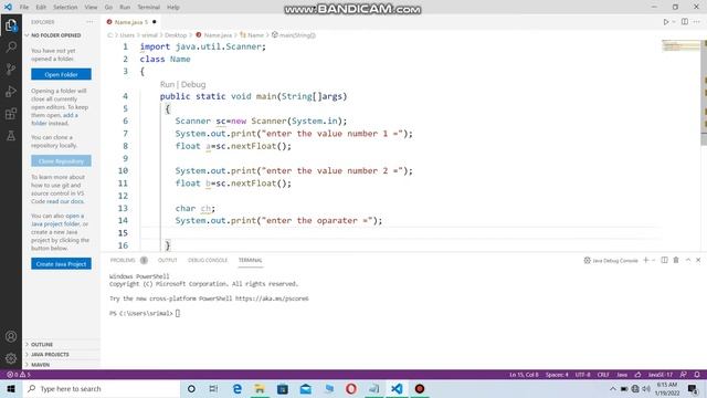 Create User Input Simple Calculator Using Java ( only If function and Char input ) смотреть онлайн
