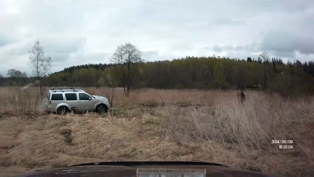 Вытаскивание Nissan Pathfinder