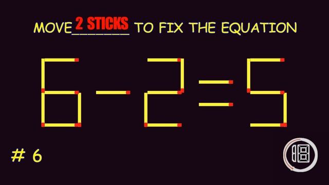 Matchstick Magic 16 | Fix by Moving Matchsticks| Matchstick Puzzles with Answers| Matchstick Trick смотреть онлайн