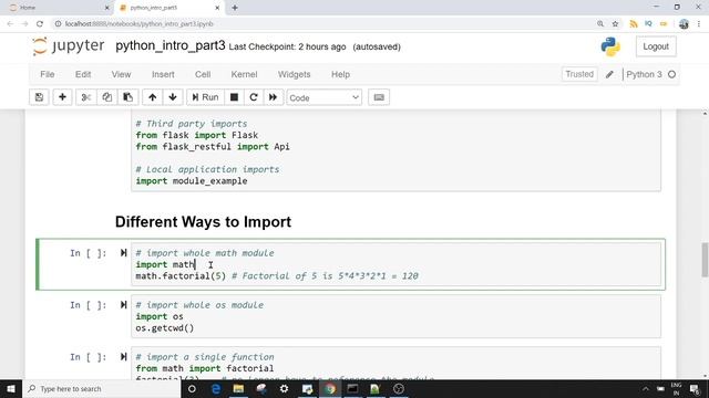 Python Introduction, Part 3 : Module & Packages смотреть онлайн