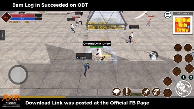 Ran Mobile: The Master Class OBT 9am Log-in Succeeded MP School смотреть онлайн