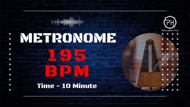 195 BPM Metronome | 10 Minute смотреть онлайн