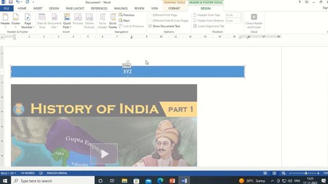 Insert Header & Footer || Insert Smart Art Text Box || Ms-Office 2013 смотреть онлайн