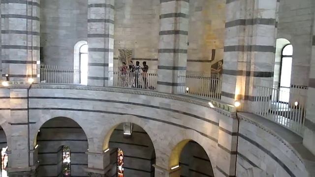 Inside the Baptistery of St. John, Pisa, Italy смотреть онлайн