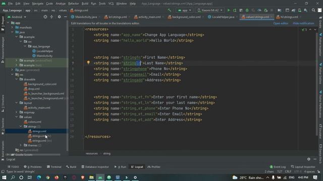 Android Change Whole App Language   Locale In Android - PART 2