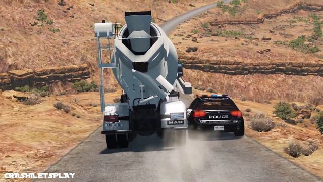 Cinematic Police Chases & Crashes #2 - BeamNG Drive | Crashi Letsplay