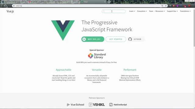 تاريخ Vue JS смотреть онлайн