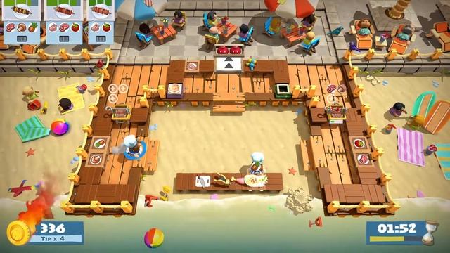 Overcooked 2 Surf'n'Turf 2-1 high score смотреть онлайн