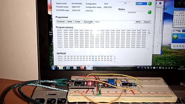Простой программатор PIC контроллеров из arduino. смотреть онлайн