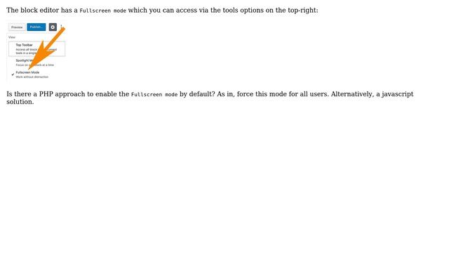 Wordpress: Set fullscreen mode by default смотреть онлайн