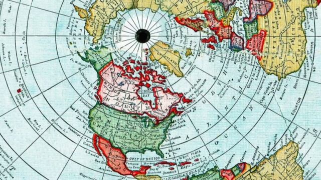 Плоская Земля, Карта Глиссона, Эмблема ООН