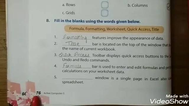 Class 5th | Chapter 6: Microsoft MS-EXCEL 2010 (Part 4) смотреть онлайн