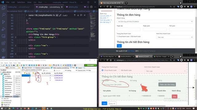 Thiết kê Web căn bản Web02 - PHP & MySQL - 24/08/2021 смотреть онлайн