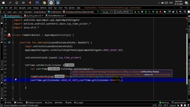 How To Use TimePickerDialog in Android | TimePicker | Kotlin | Hindi | Ashish Bendale смотреть онлайн