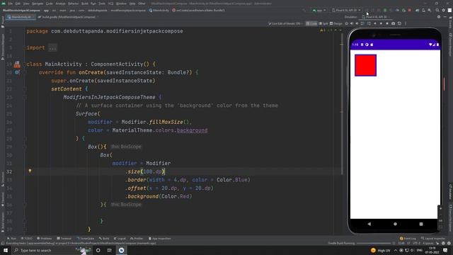 Part 13 : Android Jetpack Compose Master Course Modifiers смотреть онлайн