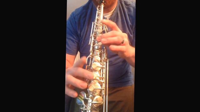 1924 c g conn key of C soprano sax play test смотреть онлайн