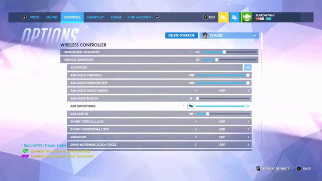 The BEST SETTINGS FOR TRACER ON CONSOLE! - Overwatch смотреть онлайн