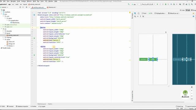 Relative layout in android | Relative layout tutorial with example #13 смотреть онлайн