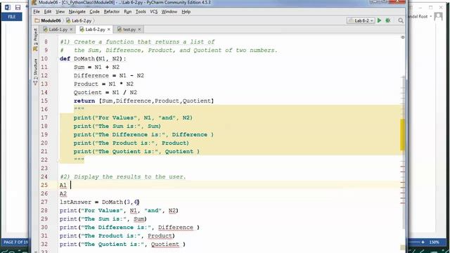 Python Module 06 08 Lab 6 2 Answer смотреть онлайн