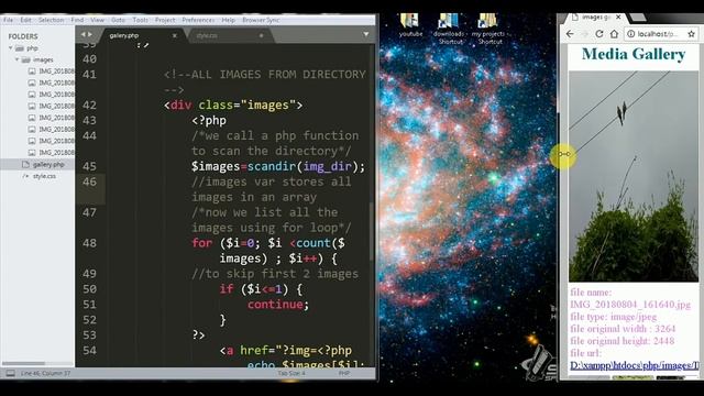 Dynamic media gallery | PHP scandir|coding desk|gallery dynamic webpage смотреть онлайн