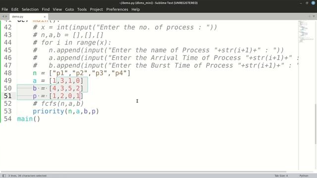 [3/5] SPPU SPOSL - Priority Scheduling in Python смотреть онлайн