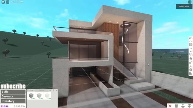 BLOXBURG: Affordable Modern Home Speedbuild | Roblox House Build смотреть онлайн