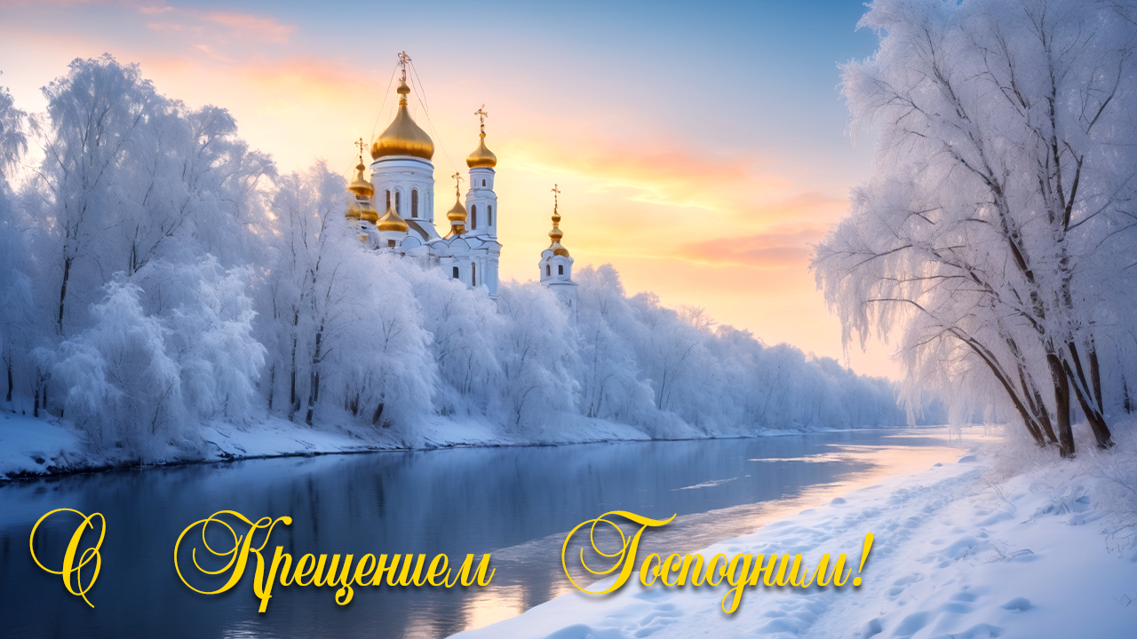 19 января. Праздник Крещения Господня. Красивое поздравление с Крещением Тропарь крещения господня смотреть онлайн