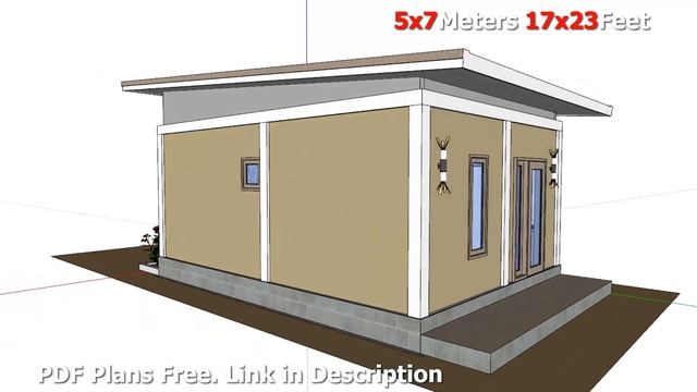 Small House Design 5x7 Meters (35sq.m) смотреть онлайн