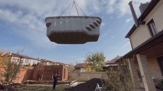 Установка композитного бассейна FAROL 5х2,7 / SPA-LI смотреть онлайн