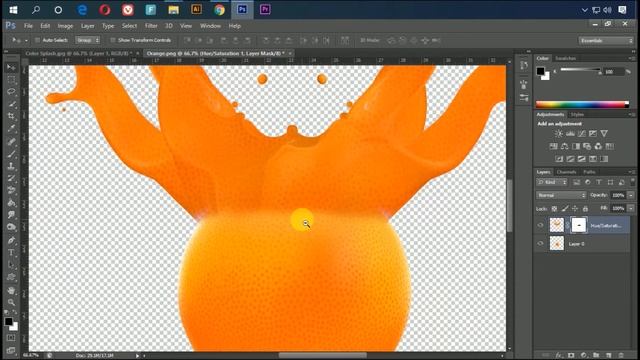 Photoshop Tutorial | Orange Ink Splashes Effect | Creative Photo Manipulation смотреть онлайн