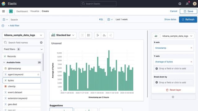 How to Build Your First Visualization with Kibana Lens - Version 7.10 смотреть онлайн